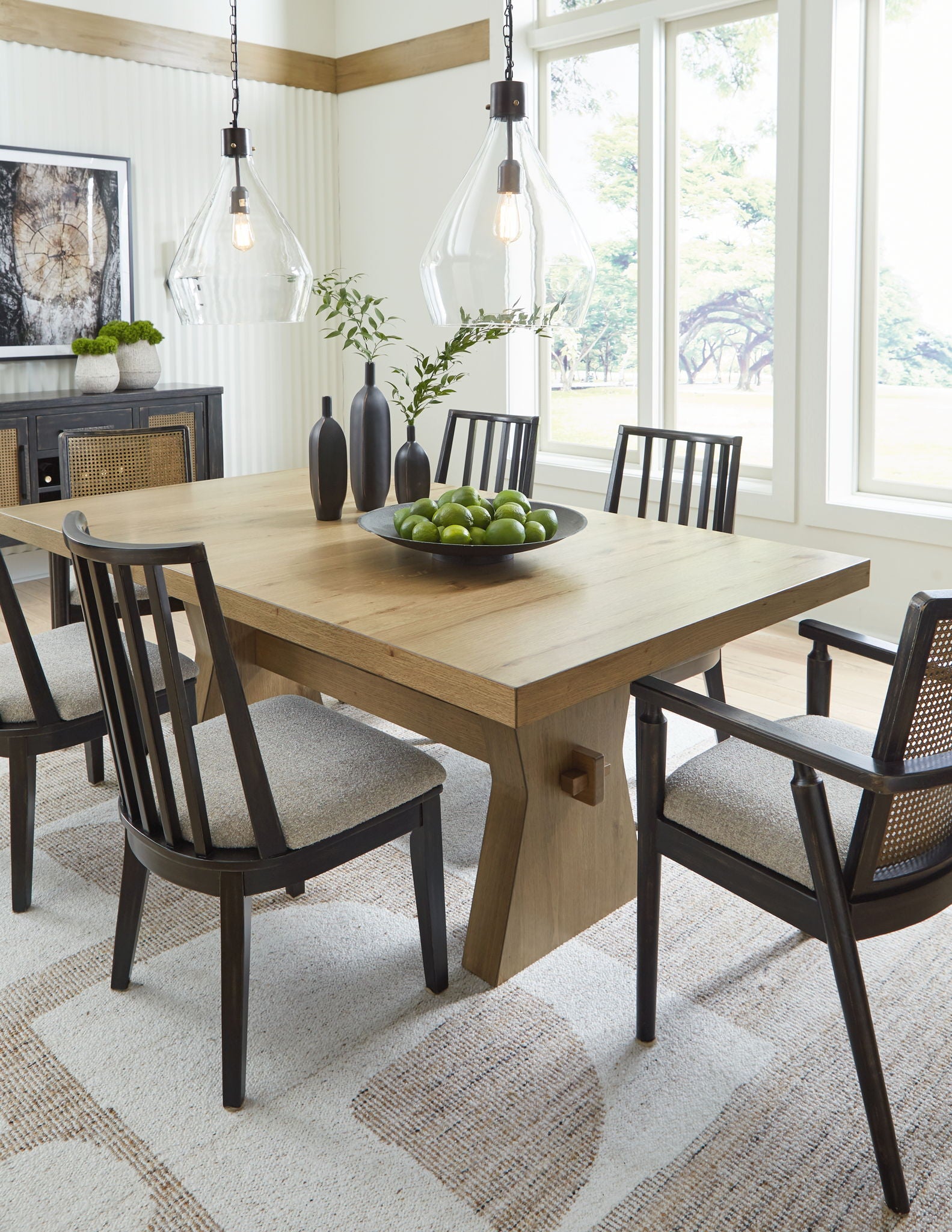 Galliden - Light Brown - Rectangular Dining Room Table - Hornell Furniture Outlet