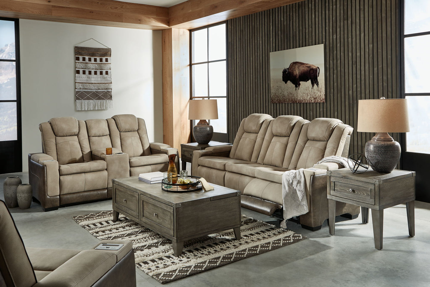 Next - Gen Durapella - Power Reclinering Living Room Set - Hornell Furniture Outlet