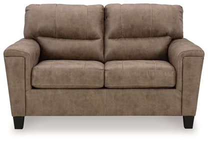 Navi - 3 Pc. - Sofa, Loveseat, Rocker Recliner - Fossil - Hornell Furniture Outlet