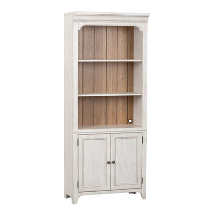 Farmhouse Reimagined - Bookcase - White - Hornell Furniture Outlet