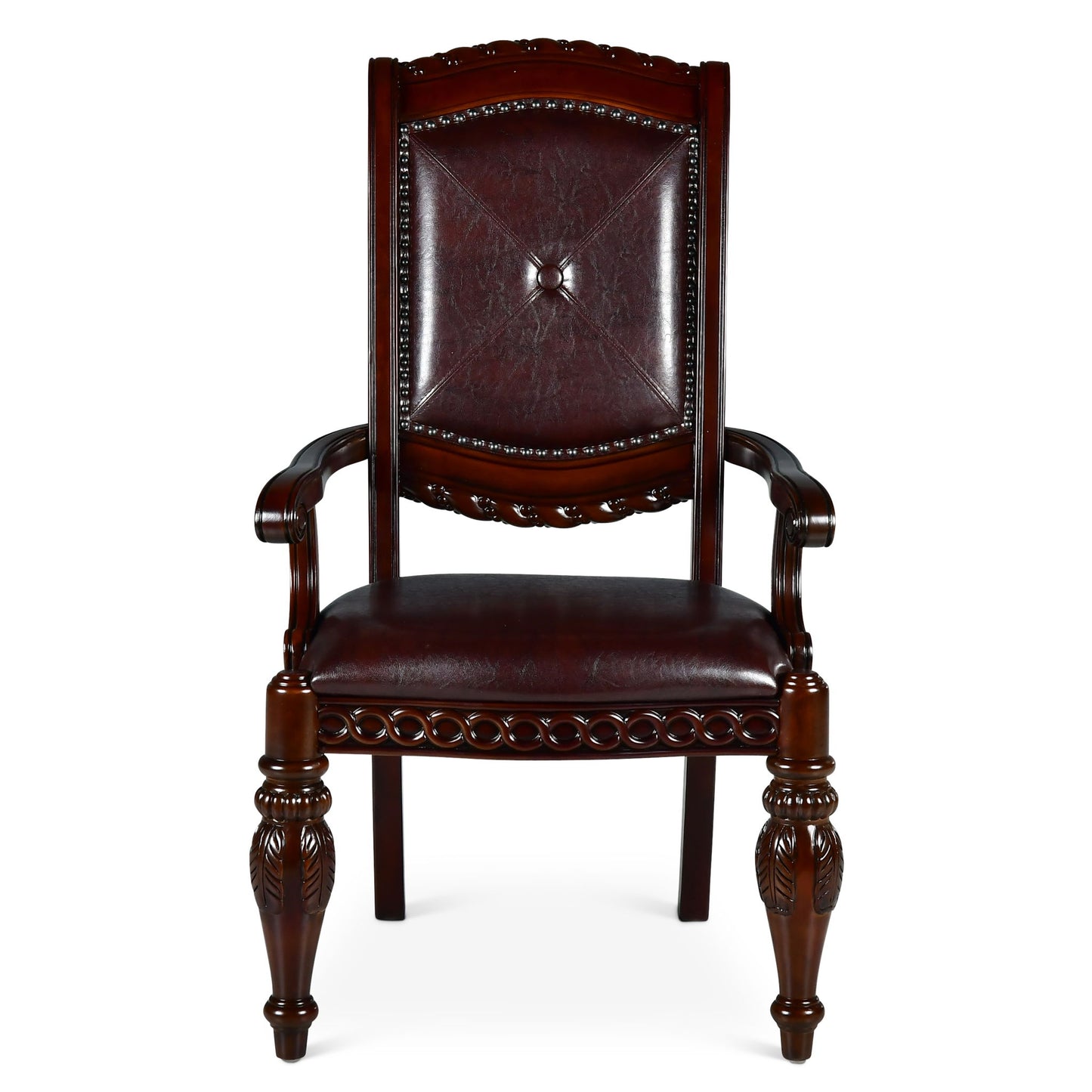 Antoinette - Arm Chair (Set of 2) - Dark Brown - Hornell Furniture Outlet