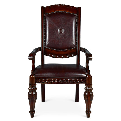 Antoinette - Arm Chair (Set of 2) - Dark Brown - Hornell Furniture Outlet