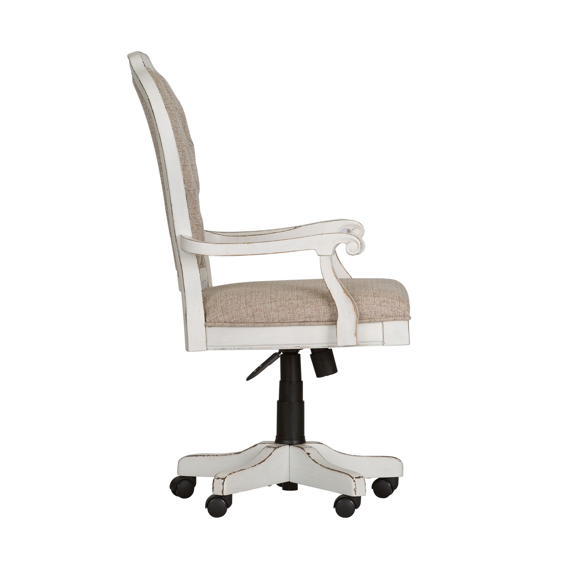 Magnolia Manor - Jr Executive Desk Chair - White - Hornell Furniture Outlet