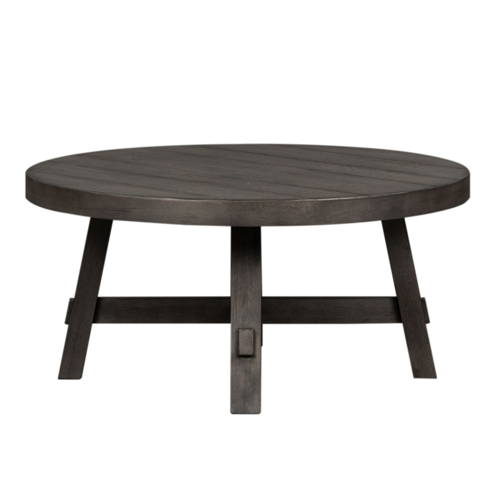 Modern Farmhouse - Splay Leg Round Cocktail Table - Hornell Furniture Outlet