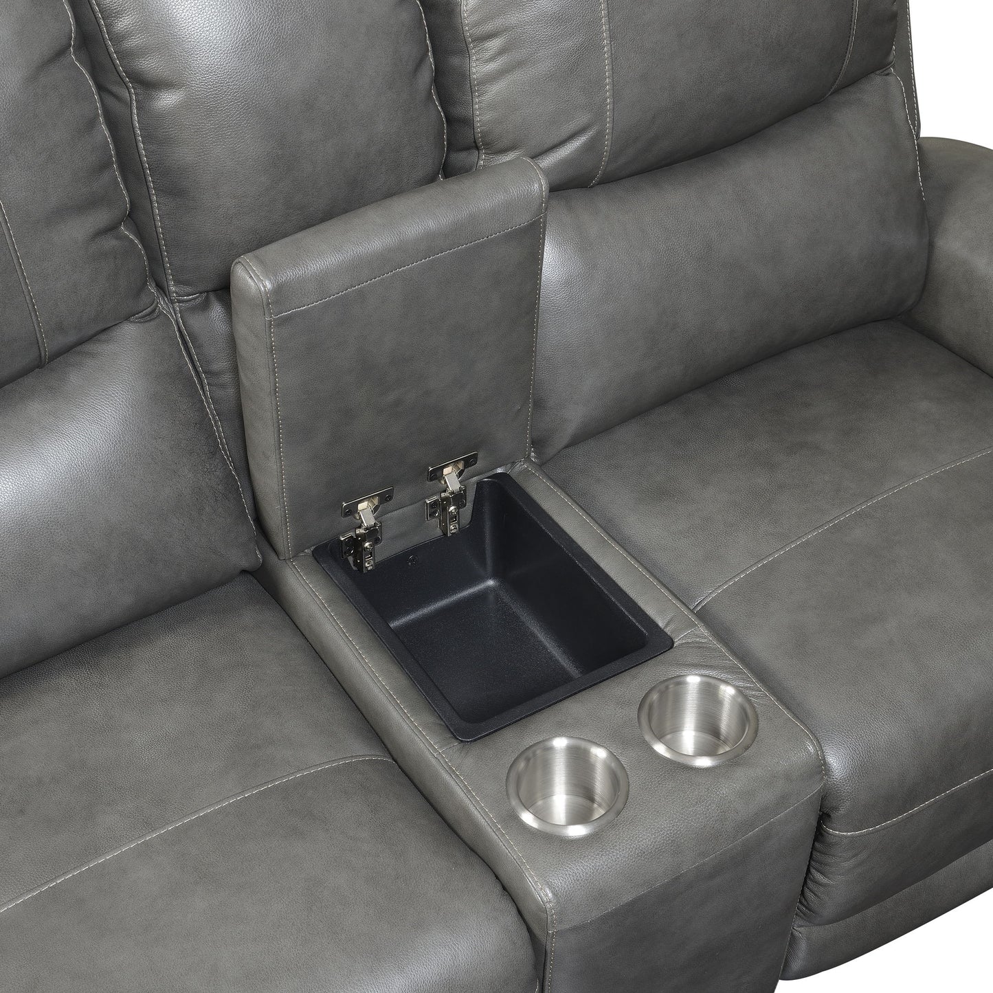 Laurel - Dual Power Console Loveseat - Hornell Furniture Outlet