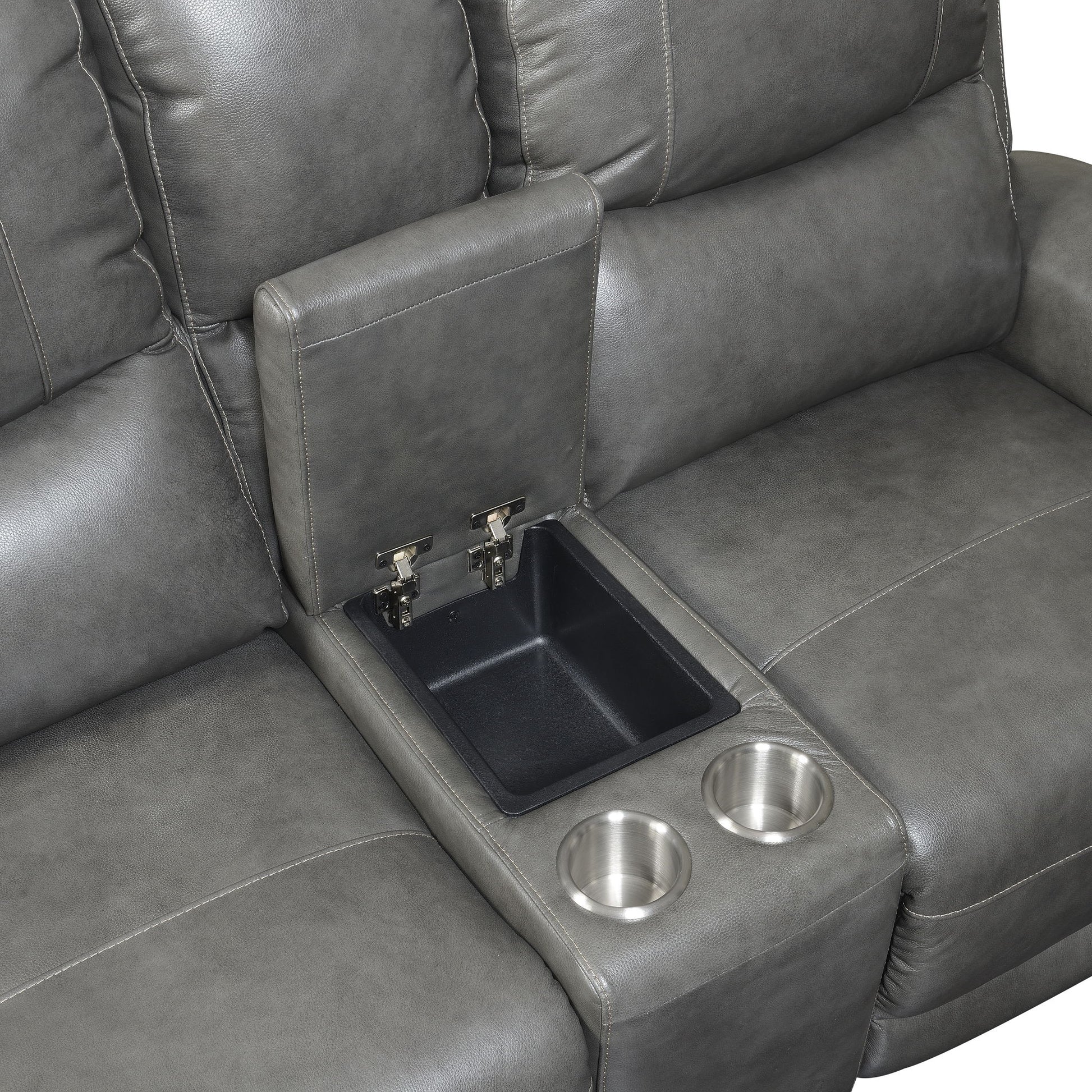 Laurel - Dual Power Console Loveseat - Hornell Furniture Outlet