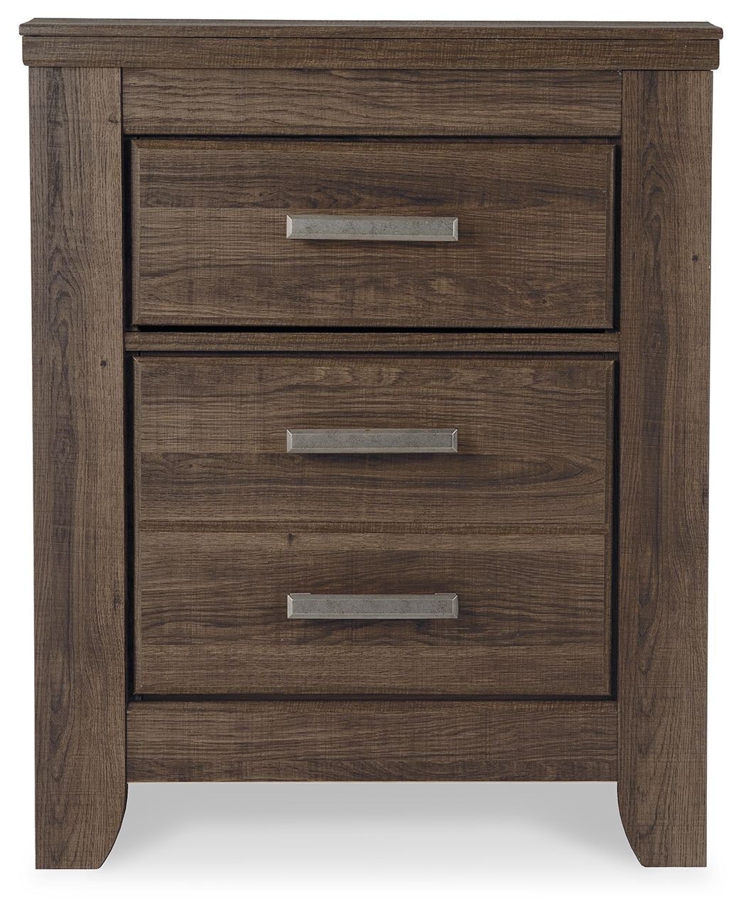 Juararo - Dark Brown - Two Drawer Night Stand - Hornell Furniture Outlet