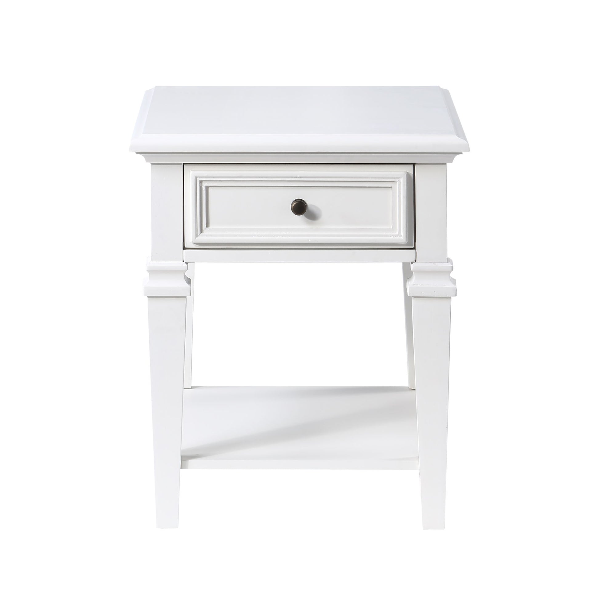 Charlestown - End Table - White - Hornell Furniture Outlet