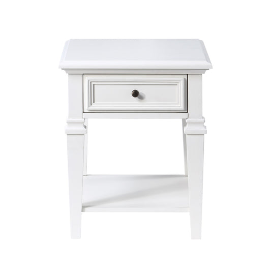 Charlestown - End Table - White - Hornell Furniture Outlet