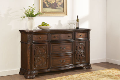 Royale - Buffet - Dark Brown - Hornell Furniture Outlet