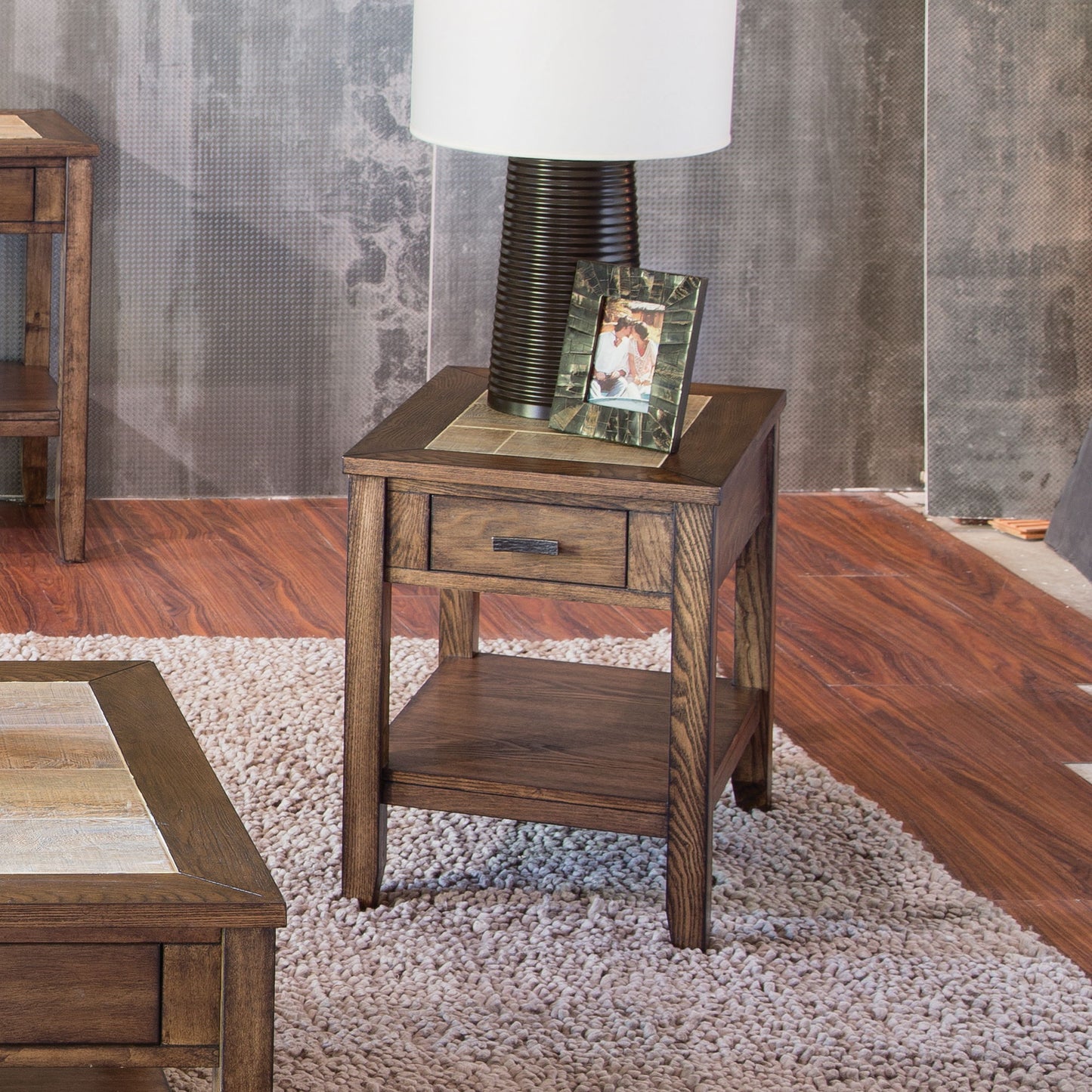 Mesa Valley - Chair Side Table - Dark Brown - Hornell Furniture Outlet