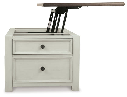 Bolanburg - White / Brown / Beige - Lift Top Cocktail Table - Hornell Furniture Outlet