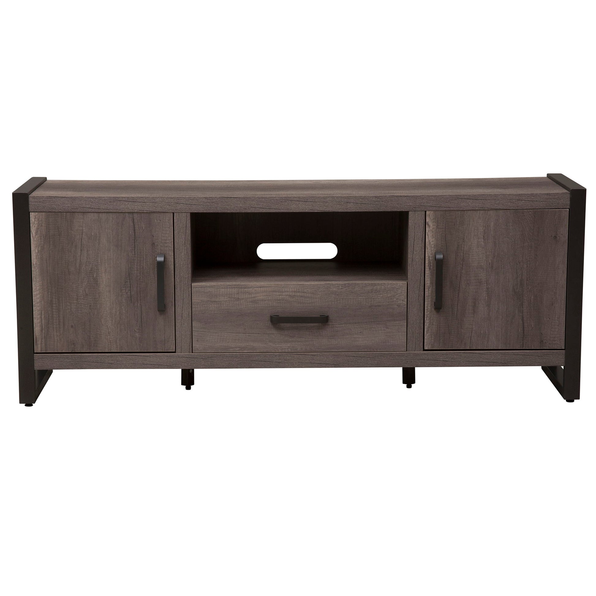 Tanners Creek - Entertainment TV Stand - Dark Gray - Hornell Furniture Outlet