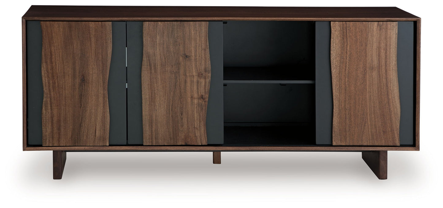 Welby - Brown / Charcoal - Accent Cabinet - Hornell Furniture Outlet