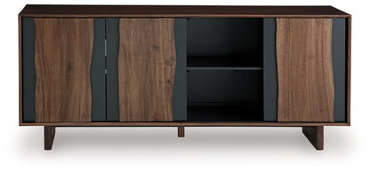 Welby - Brown / Charcoal - Accent Cabinet - Hornell Furniture Outlet