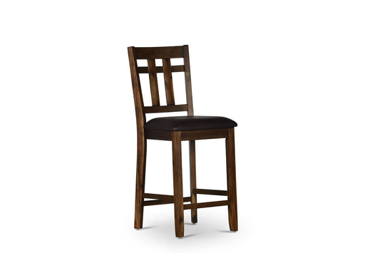 Saranac - Counter Chair (Set of 2) - Dark Brown - Hornell Furniture Outlet