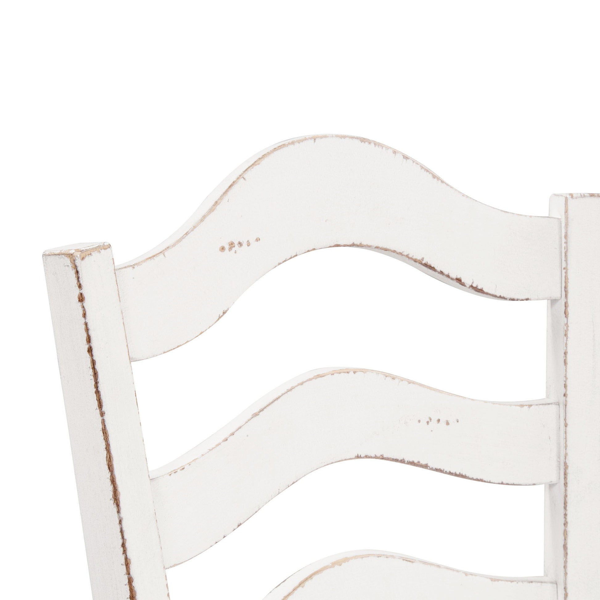 Magnolia Manor - Ladder Back Counter Chair - White - Hornell Furniture Outlet