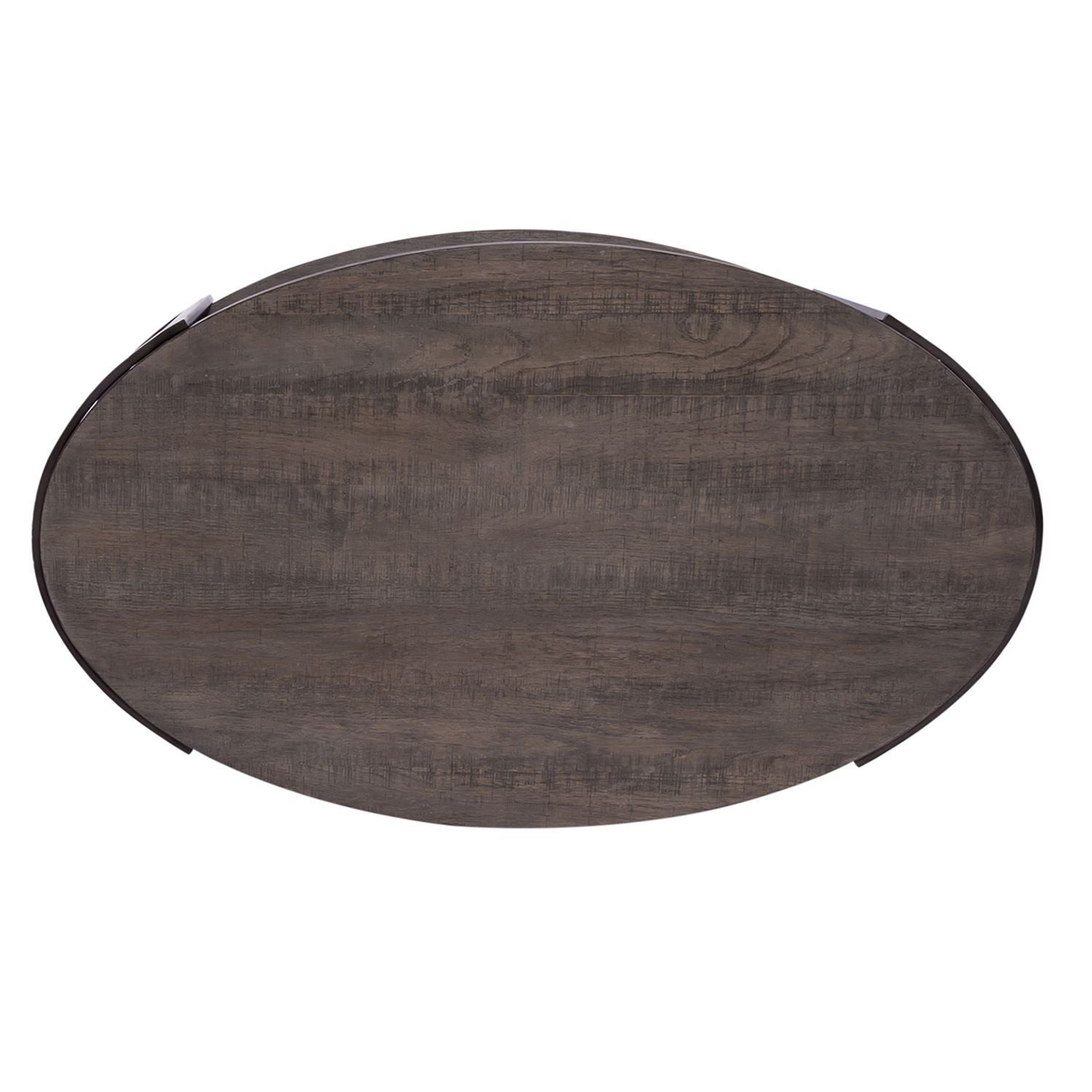 Modern View - Oval Cocktail Table - Dark Gray - Hornell Furniture Outlet