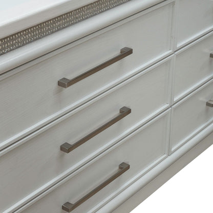 Reflections - 6 Drawer Dresser With Lights - White - Hornell Furniture Outlet