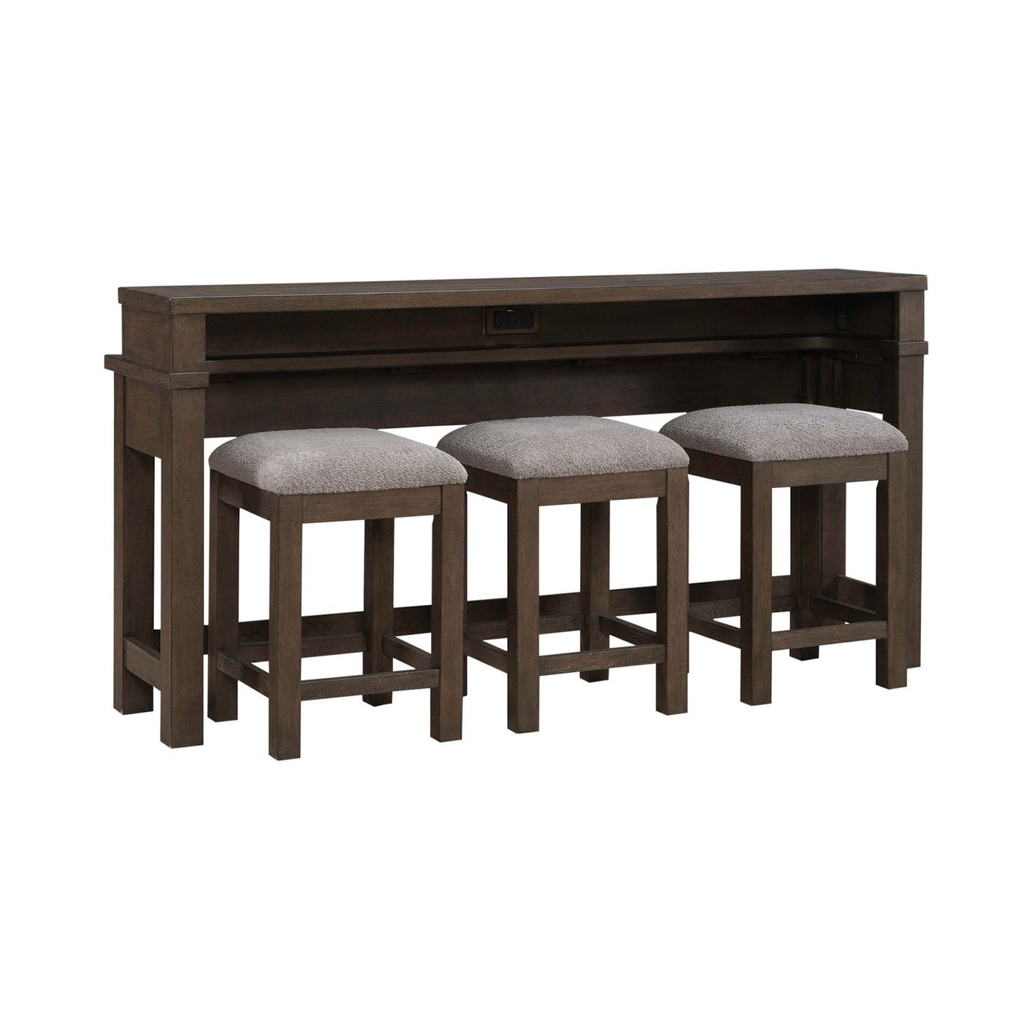 Cascade Falls - 4 Piece Set - Satin Espresso - Hornell Furniture Outlet