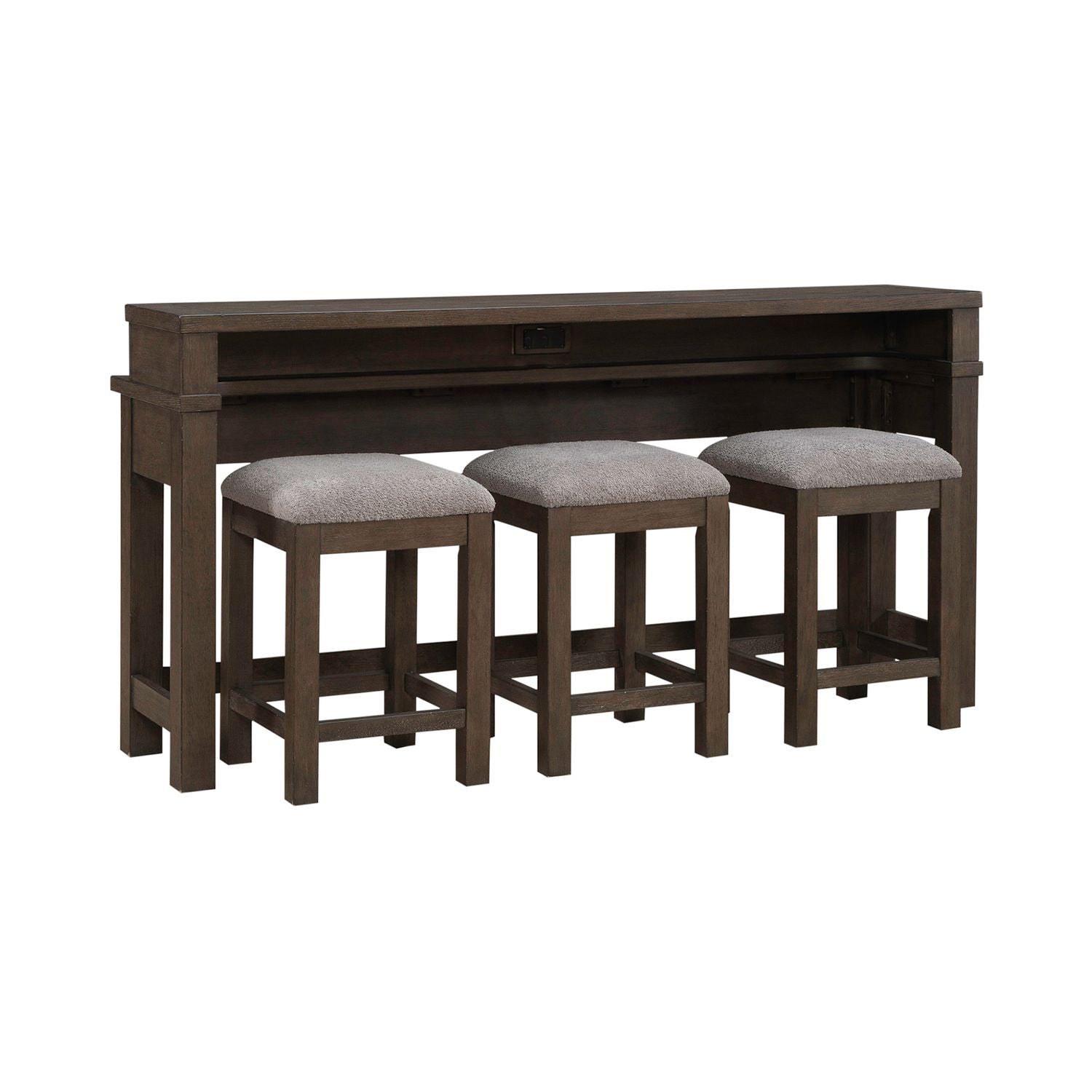 Cascade Falls - 4 Piece Set - Satin Espresso - Hornell Furniture Outlet