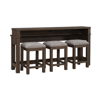 Cascade Falls - 4 Piece Set - Satin Espresso - Hornell Furniture Outlet