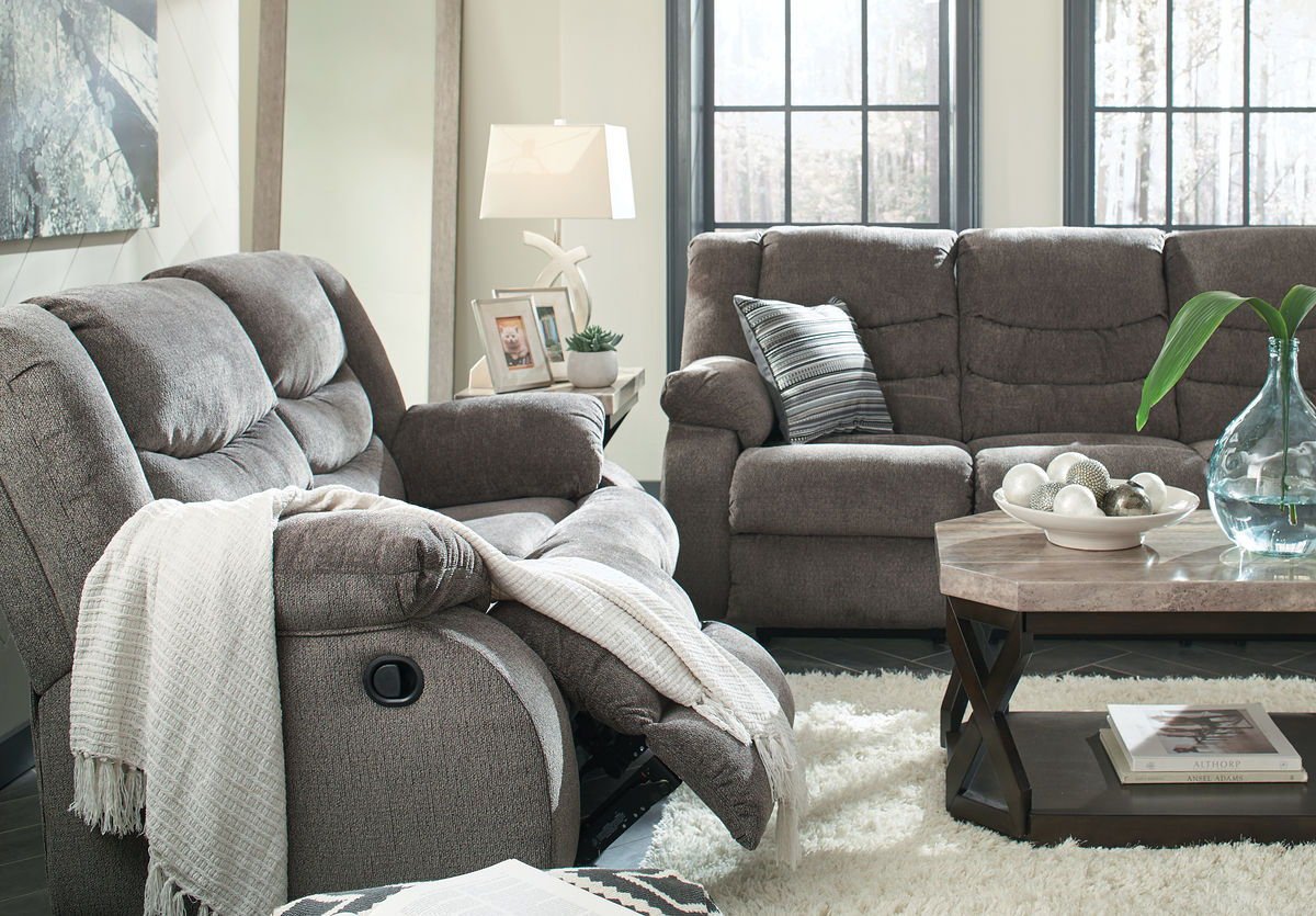 Tulen - Reclining Living Room Set - Hornell Furniture Outlet