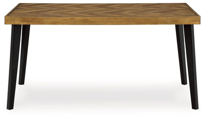 Blondon - Brown / Black - Rectangular Drm Table Set (Set of 7) - Hornell Furniture Outlet