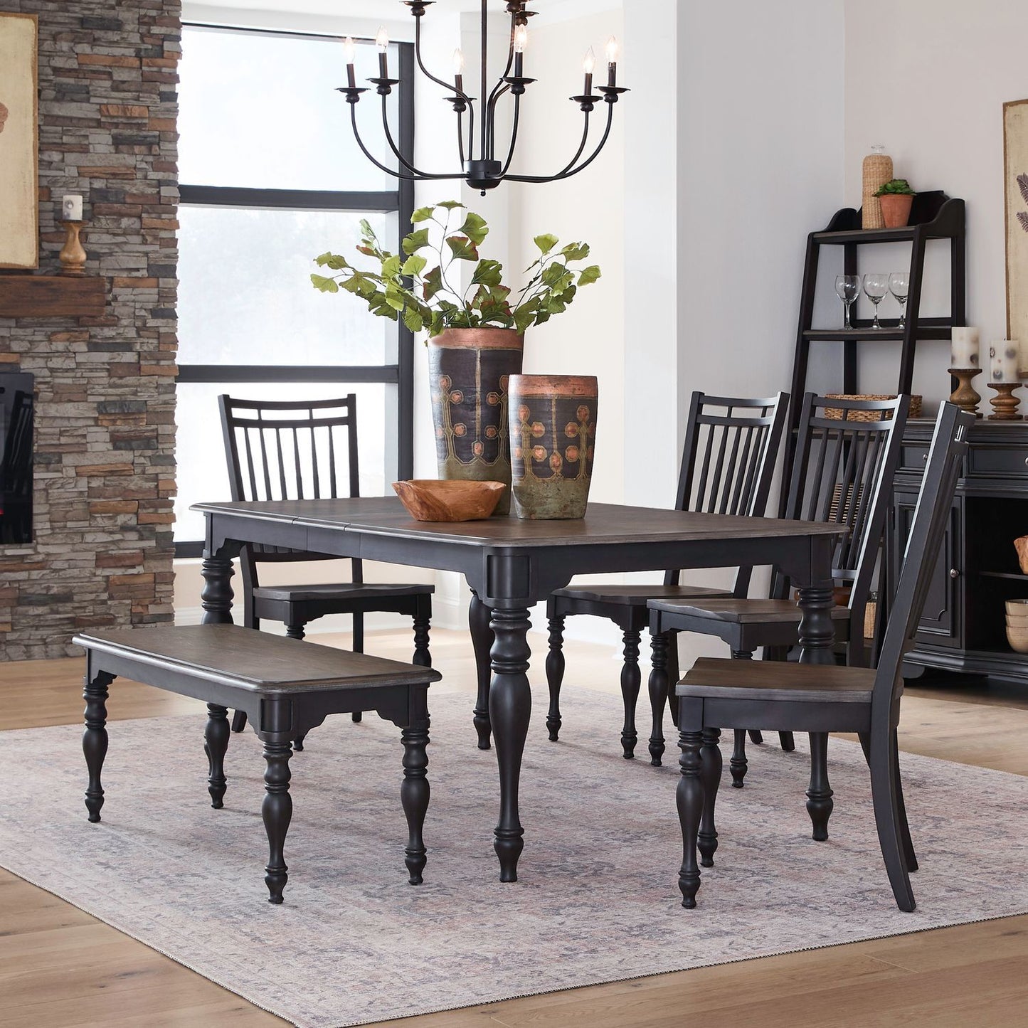 Magnolia Manor - Leg Table Set - Hornell Furniture Outlet