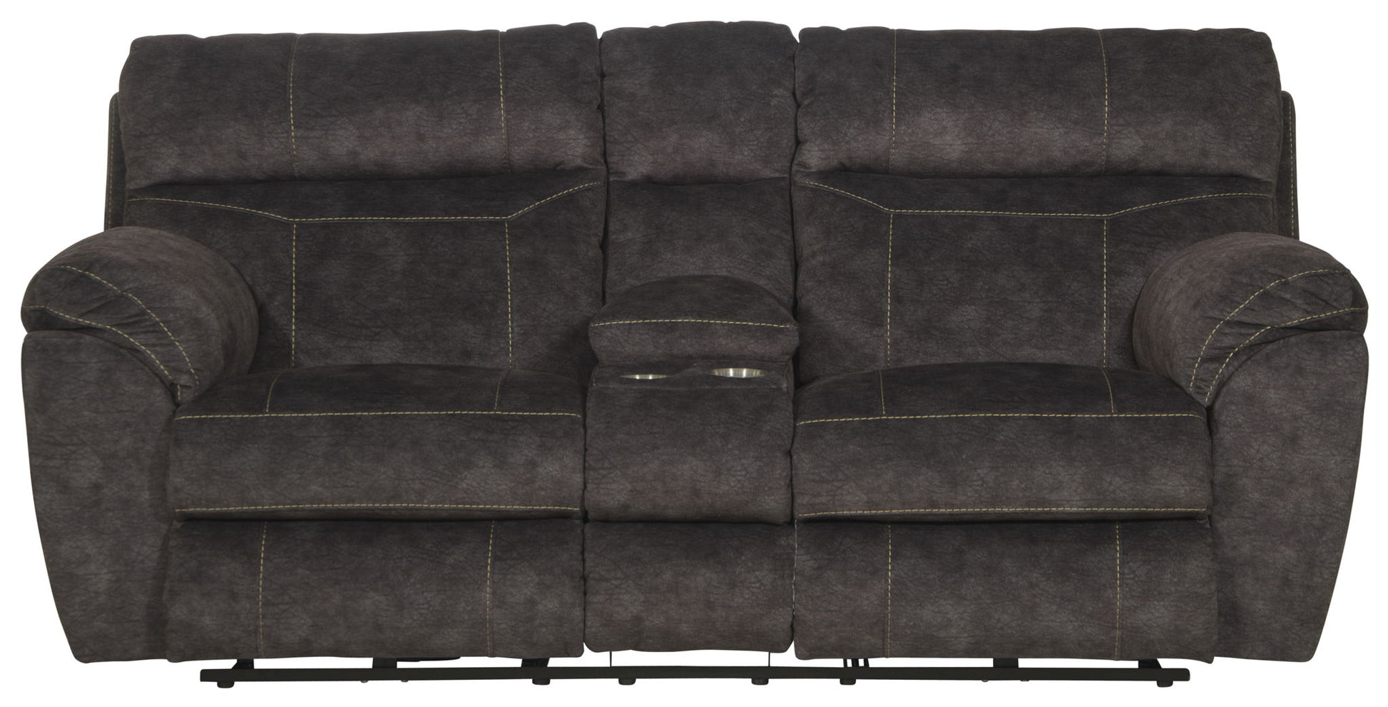 Sedona - Power Hdrst With Lumbar Lay Flat Reclining Console Loveseat With Storage & Cupholders - Hornell Furniture Outlet