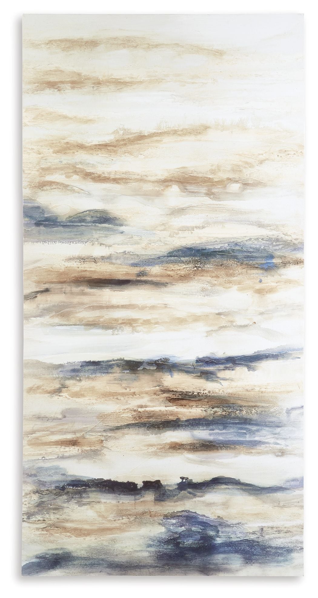 Joely - Wall Art - Blue / Tan - Hornell Furniture Outlet