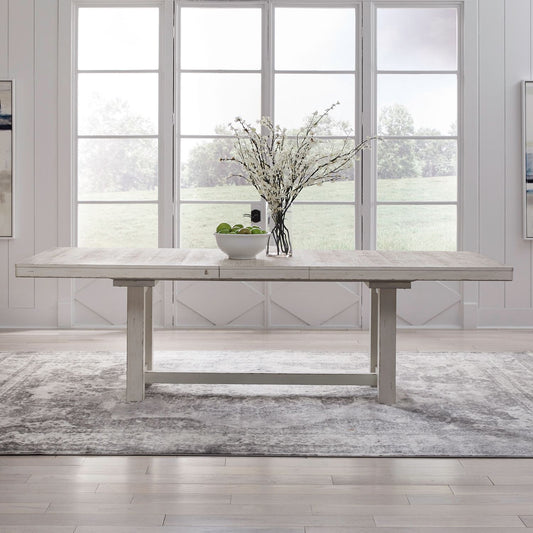 Backroads - Trestle Table - White - Hornell Furniture Outlet