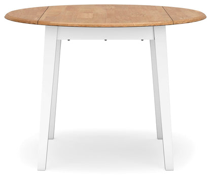 Gesthaven - Round Dining Room Drop Leaf Table Set - Hornell Furniture Outlet