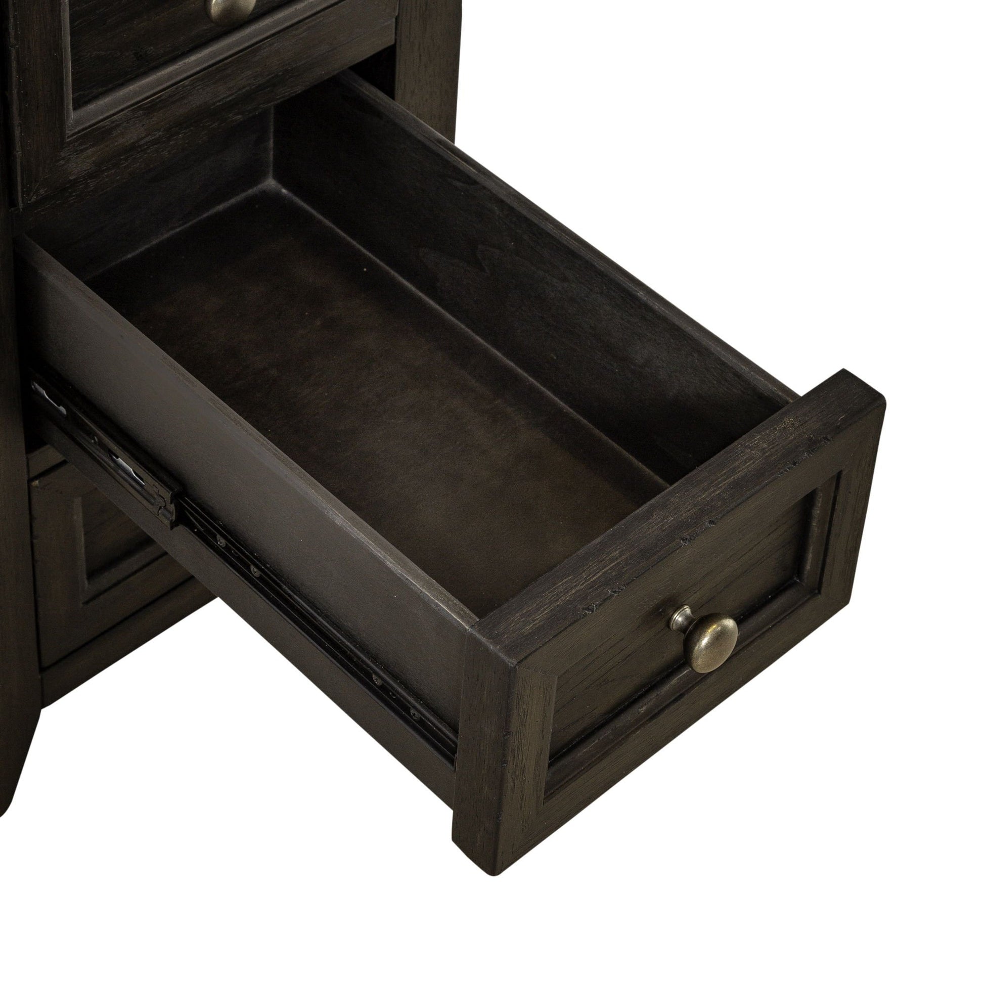Mill Creek - Chair Side Table - Dark Brown - Hornell Furniture Outlet