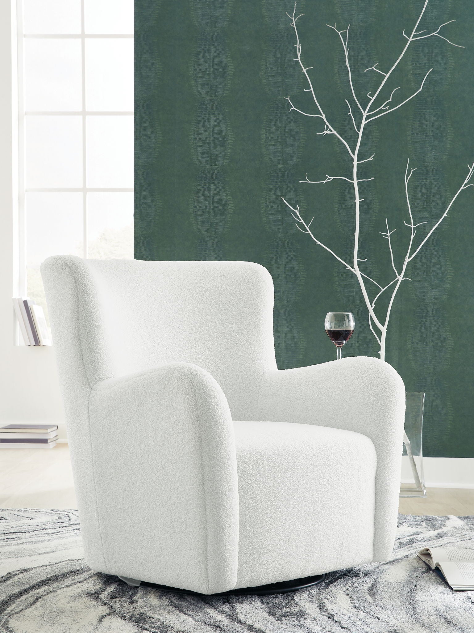 Rowenburg - Swivel Glider Accent Chair - Hornell Furniture Outlet