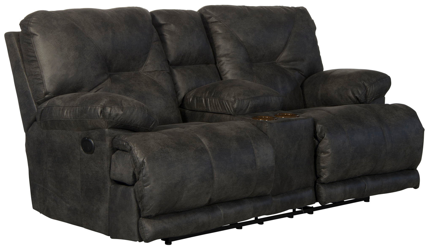 Voyager - Lay Flat Console Reclining Loveseat - Hornell Furniture Outlet