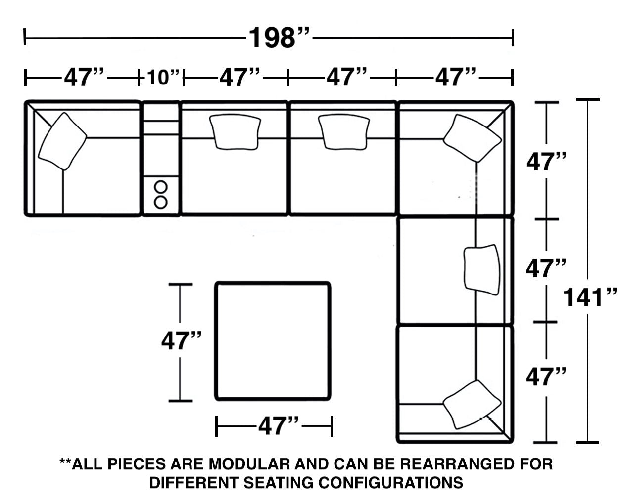Posh - Modular Sectional - Hornell Furniture Outlet
