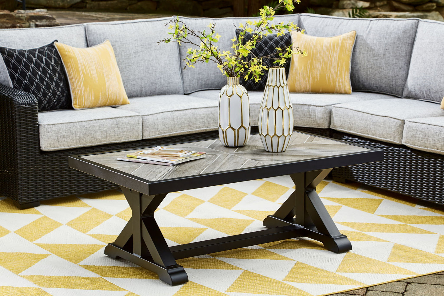Beachcroft - Rectangular Cocktail Table - Hornell Furniture Outlet