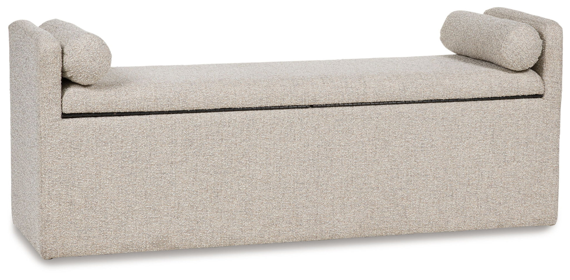 Galliden - Beige - Large Upholstered Dining Room Bench - Hornell Furniture Outlet