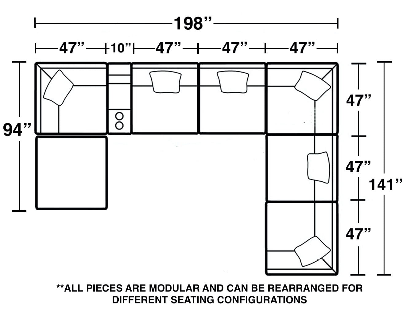 Posh - Modular Sectional - Hornell Furniture Outlet