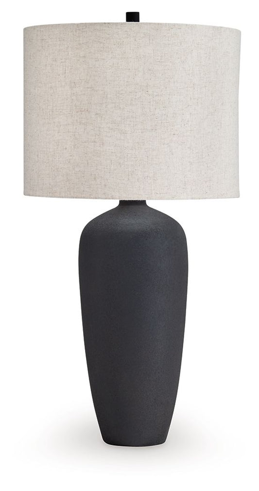 Ryenburg - Black - Metal Table Lamp - Hornell Furniture Outlet