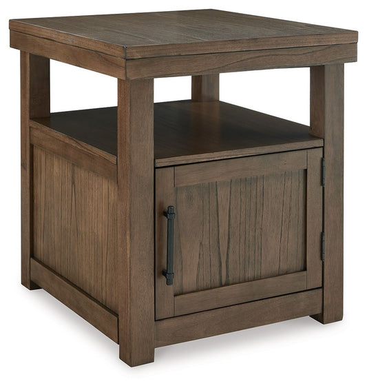 Boardernest - Brown - Rectangular End Table - Hornell Furniture Outlet