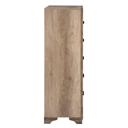 Sun Valley - 5 Drawer Chest - Light Brown - Hornell Furniture Outlet