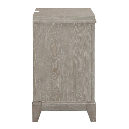 Belmar - 3 Drawer Nightstand - Washed Taupe - Hornell Furniture Outlet