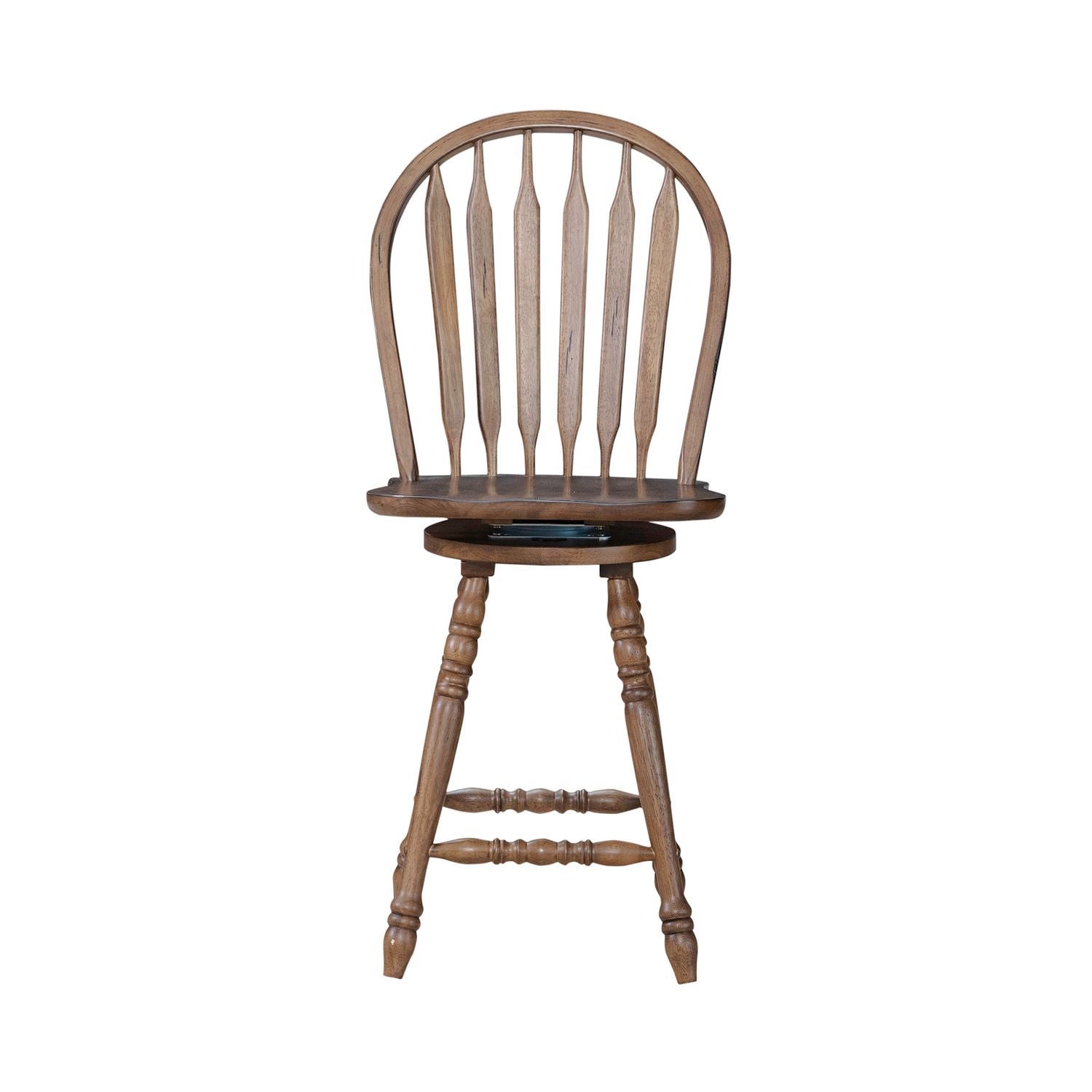 Carolina Crossing - Windsor Swivel Counter Chair - Hornell Furniture Outlet