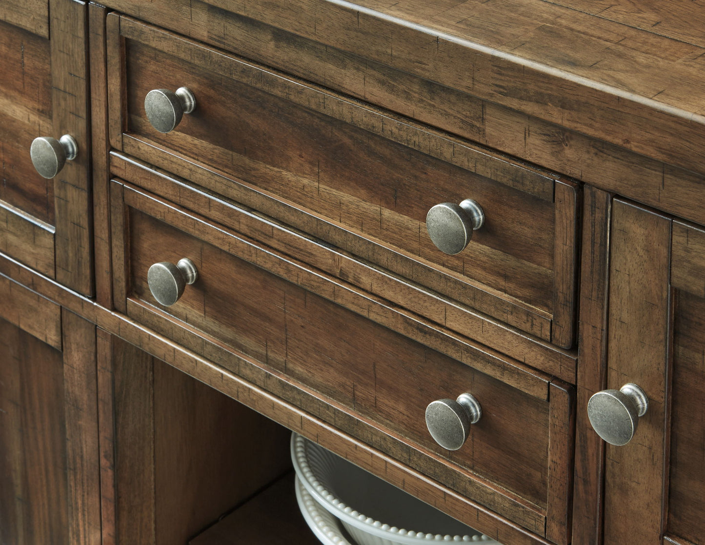 Moriville - Grayish Brown - Dining Room Server - Hornell Furniture Outlet
