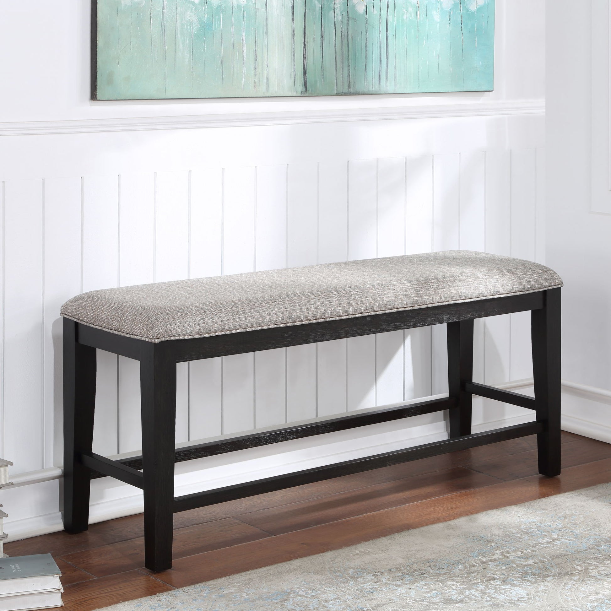 Halle - Counter Bench - Dark Brown - Hornell Furniture Outlet