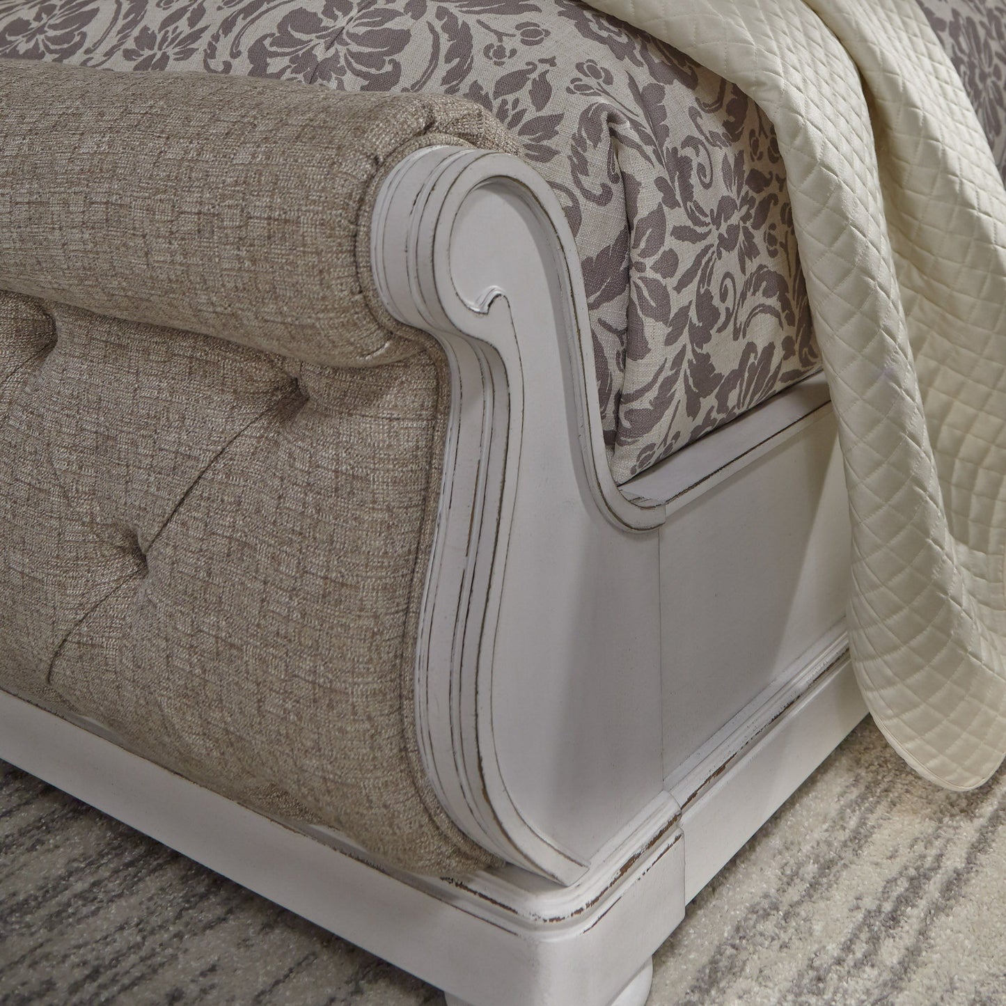 Abbey Park - Sleigh Bed - Hornell Furniture Outlet