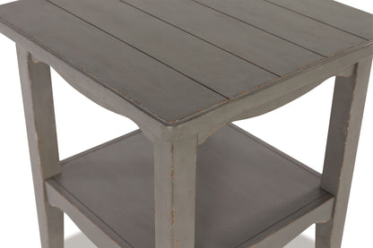 Charina - Antique Gray - Square End Table - Hornell Furniture Outlet