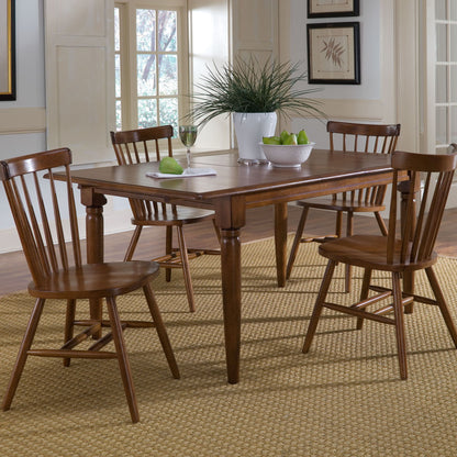 Creations - 5 Piece Butterfly Leaf Set - Dark Brown - Hornell Furniture Outlet